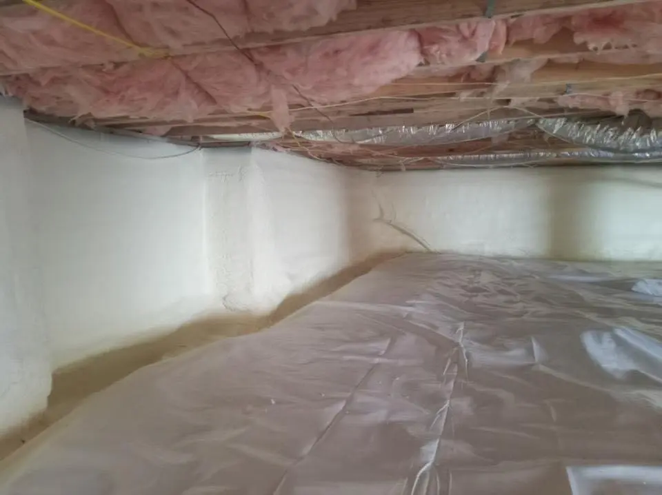 Crawl space encapsulation with closed-cell spray foam for Spray Foam Roofing Repair in Florence